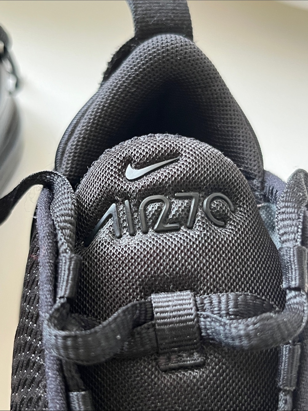 Nike Air Max Kids Black Mesh Air Cushion Sneakers - Picture 14 of 17